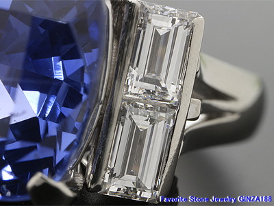 非加熱ブルーサファイア 8.040ct リング