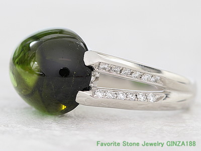 Green Tourmaline 7.39ct Ring